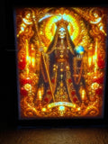 Handmade Santa Muerte Lithophane Lamp | 3D Printed Night Light | Religious Home Décor | Devotional Gift | Altar Decoration