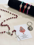 Our Lady of Guadalupe Gift Set, Rosary, Keychain, Bracelets, Catholic Devotional Jewelry