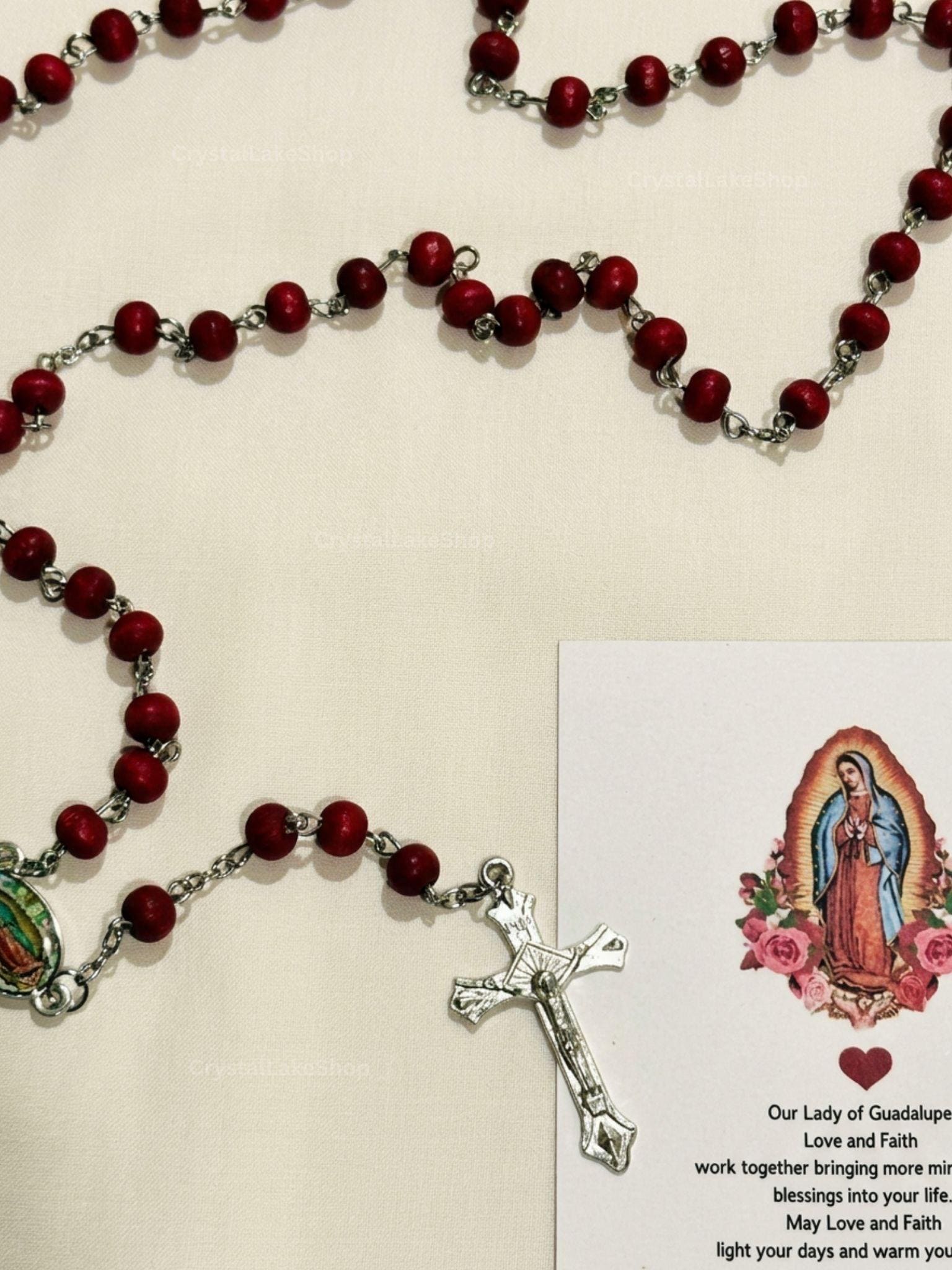 Virgen de Guadalupe- Rosario con aroma a rosas - Our Lady of Guadalupe Rosary- Roses scented