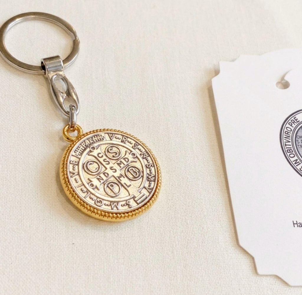 Saint Benedict Protection Bracelet Keychain Set – Catholic Faith Medals