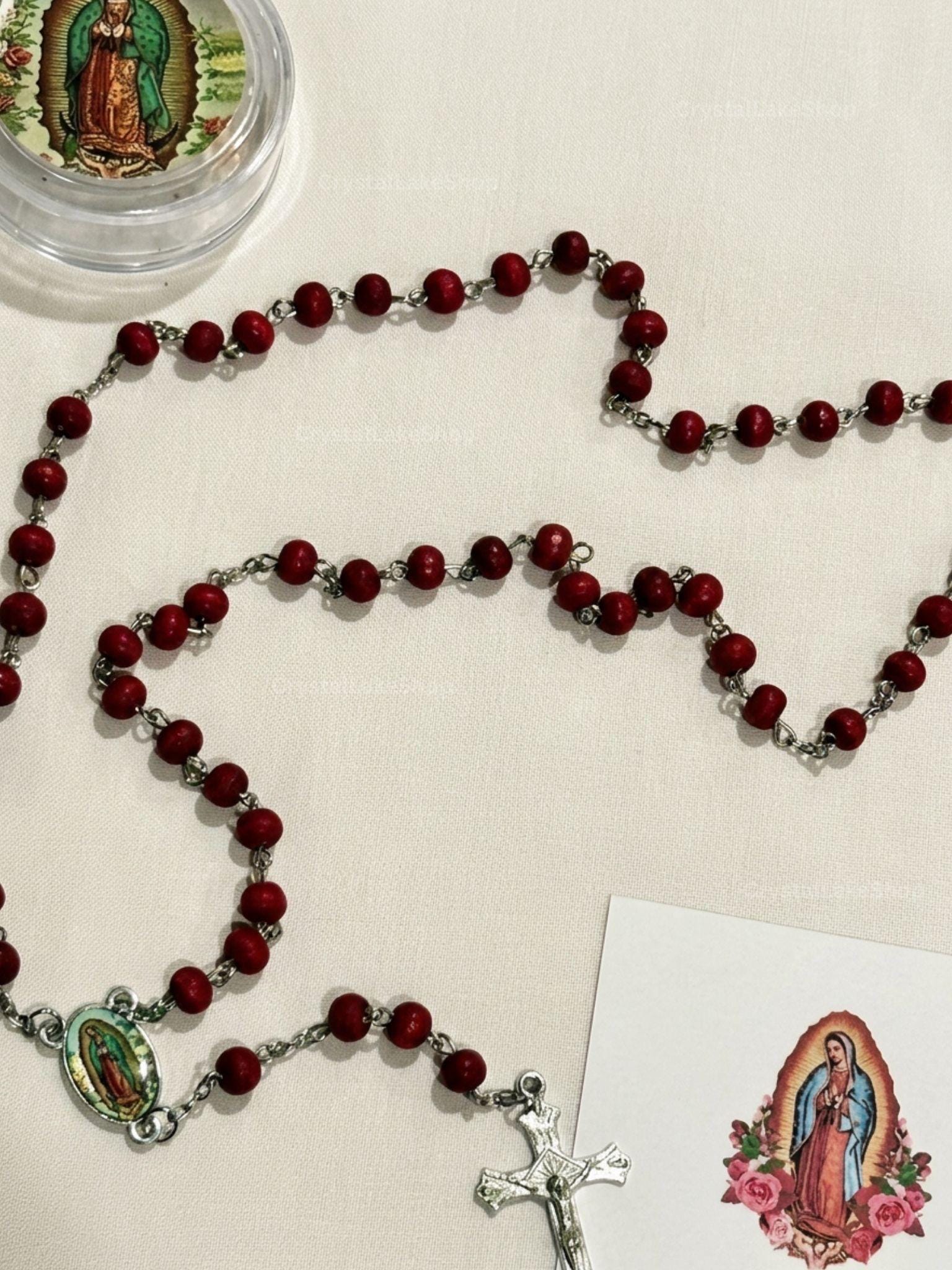 Virgen de Guadalupe- Rosario con aroma a rosas - Our Lady of Guadalupe Rosary- Roses scented